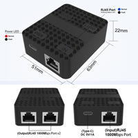Gigabit Notebook Router and Computer Broadband Network Cable Splitter One-Two Function Poe