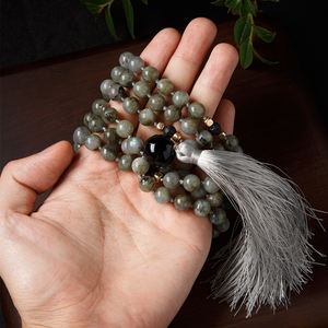 Натуральный камень, четки, Классические молитвенные бусины, ожерелье ручной работы, украшение, хрустальный шар для подростков, мужчин, подарки для вечеринок - Product Image 5