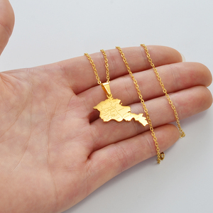 Collana <span class=keywords><strong>con</strong></span> Ciondolo Mappa dell'Armenia <span class=keywords><strong>con</strong></span> <span class=keywords><strong>Nome</strong></span>, Catene in Acciaio Inossidabile Color Oro/Argento, Gioielli per Armeni # 267521 - Product Image 4