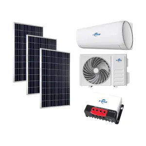 Ar Condicionado Solar Portátil DC Intelligent Controle Avançado fácil Instalação 9000/12000/18000/24000 BTU Tipo Split AC