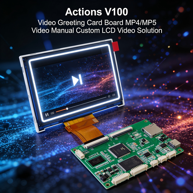 Video Player Board H264 MPEG Audio Video Decoding MP4 MP5 Solution Provider Multimedia Player Board PCBA Custom for Video Player