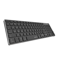 AIKUN Bureau Maison Utilisé Rechargeable En Aluminium BT Clavier Sans Fil-Commutateur À Ciseaux-Design Ultra Mince-Fonction Multimédia