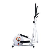 Petit Vélo Elliptique en Acier, 8 Niveaux de Résistance à Contrôle Magnétique pour Usage Domestique
