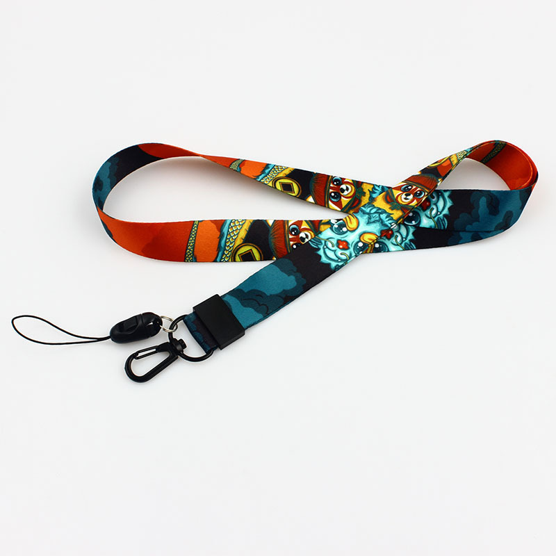 Metal Keychain Backpack key Ring Hook Strap MUGEN Racing Red Lanyard Nylon