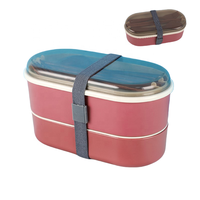 ICEN A03 Custom Dubbele Laag 1-3L BPA-Vrije Ecologische Voedselcontainer Magnetronbestendig PP Bento Box Lunchbox voor Volwassenen en Kinderen