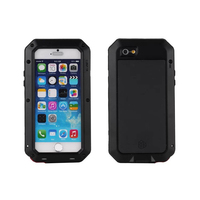 Étui en métal robuste de qualité militaire pour iPhone 6 6P, housse antichoc, étui étanche