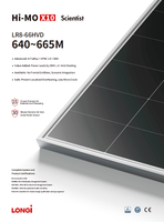 Panneaux solaires Longi LR8-66HVD-640M Série Hi-Mo X10 640W 645W 650W 655W 660W 665W 670W Modules photovoltaïques Prix de gros pour C&I