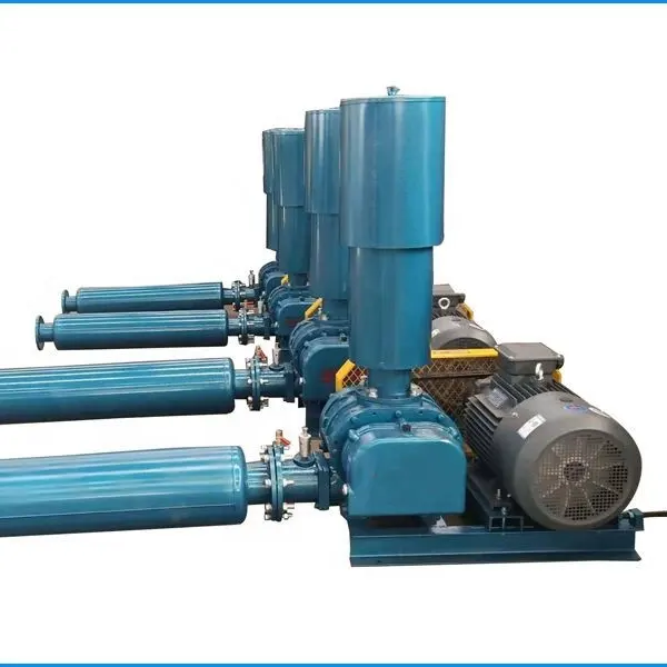 5HP Sewage Treatment Electrical Small China Industrial Air Blowers Roots Blower for Aquaculture Aeration Price