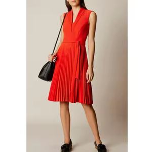 Nouvelle Collection 2025 – Tenue de Bureau Formelle Grande Taille pour Femme, Motif Uni, Longueur Genou, Boutons Décoratifs, Lavable, Idéale pour la Carrière - Product Image 1