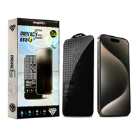 Protection d'écran en verre trempé 3D Radius OG de haute qualité, ultra-fin 0,4 mm, 99,4 % transparent, pour 16 Pro Max