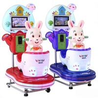 QSL Entertainment Machine à balançoire électronique pour enfants à monnayeur, jeu éducatif avec fente pour carte SD, version anglaise, pour centres commerciaux et parcs d'attractions