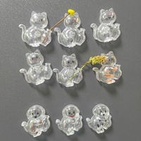 Vente en gros d'articles pour animaux de compagnie : Boîte de rangement magnétique transparente pour poils de chat et de chien, capsule commémorative créative pour animaux de compagnie