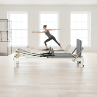 Appareil de Pilates Reformer en aluminium avec plateforme de saut et sangles