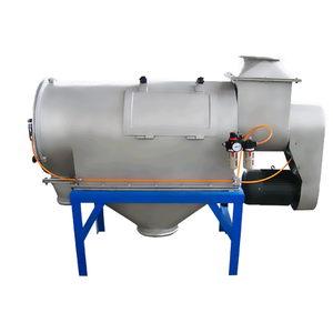 Separador de tamiz vibratorio lineal de grado alimenticio, tamiz centrífugo de flujo de aire de acero inoxidable, núcleo de Motor para tamizado de polvo de frijol guar - Product Image 1