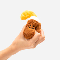 Jouet pour chien en peluche polyester coréen ZHONGYA avec sons, design de dessin animé Cache-cache, logo personnalisé - Utilisation quotidienne pour les chiens
