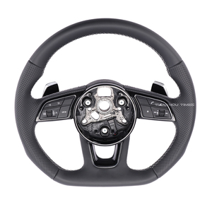 Volant en cuir sur mesure pour <span class=keywords><strong>Audi</strong></span> <span class=keywords><strong>A3</strong></span> A4L A5 A6L A7 Q2L Q3 Q5 Q5L Q7 TT TTS Coupé TT Roadster TT <span class=keywords><strong>RS</strong></span> - Product Image 1