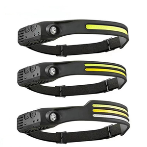 Lampe de poche frontale LED rechargeable légère et réglable pour la randonnée, la course, la réparation, la pêche, le cyclisme - Product Image 3