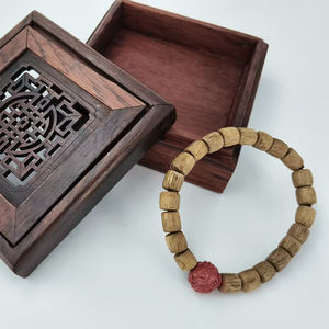 Doğal Agarwood varil boncuk beş elemanları bilezik + 12 zodyak Cinnabar tek boncuk horoz - Product Image 3