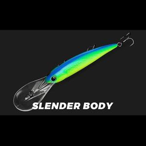 Alpha 12cm 19g Deep Diving Long Bill <span class=keywords><strong>Minnow</strong></span> Hard Bait Leurre coulant pour la pêche en eau douce salée à la truite basse - Product Image 6