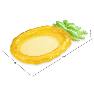 <span class=keywords><strong>Flotteur</strong></span> <span class=keywords><strong>de</strong></span> piscine gonflable en PVC épaissi en forme d'ananas <span class=keywords><strong>avec</strong></span> fond en maille, durable, pour se détendre dans l'eau, jouet <span class=keywords><strong>de</strong></span> fête d'été pour adultes - Product Image 2