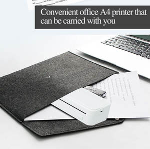 A4 휴대용 미니 블루투스 무선 잉크 없는 모바일 열 A4 프린터 여행 지원 8.5 "X 11" 미국 편지 문신 프린터 - Product Image 6