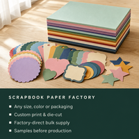 Papier cartonné coloré en vrac 12x12, formes découpées sur mesure pour scrapbooking, fabrication en usine