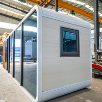 Maison préfabriquée Apple Cabin de 20 pieds et 40 pieds, maison mobile modulaire, maison capsule spatiale, maison pour vivre et travailler, fret maritime DDP