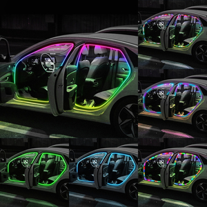 Car Door Frame Ambient Lights RGB Color-Changing Ambient Lights Dual <strong>Control</strong> <strong>Via</strong> <strong>App</strong> + Remote Car Interior Accessories - Product Image 2