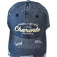 Gorra de Béisbol de 6 Paneles de Mezclilla Lavada con PVC, a la Moda, con Bordado, Unisex, para Verano, Combinable con Todo