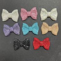 En gros, breloques de luxe scintillantes avec motifs nœud, signe du dollar, rose, rouge, bleu, noir, argenté, pour coques de téléphone, coques d'iPad, style Kawaii et artisanat DIY