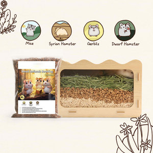 <span class=keywords><strong>บ้าน</strong></span>แฮมสเตอร์ไม้สำหรับแฮมสเตอร์ไซเรน แฮมสเตอร์แคระ เจอร์บิล หนู และเดกูส พร้อมกล่องขุดเจาะ ที่ซ่อนตัวที่มองเห็นได้ และบ้านสำรวจ - Product Image 5