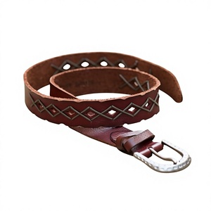 Ceinture pour homme BS INTERNATIONAL Vintage en cuir de vache durable avec boucle en acier - Imperméable et écologique, forme rectangulaire - Product Image 3