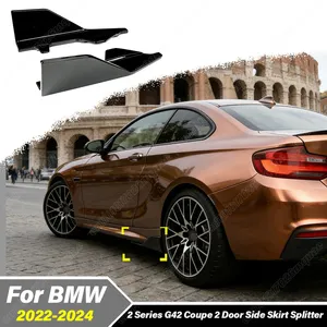 Pour BMW Série 2 G42 Coupé 2 portes 2021 2022 2023 2024 2025 – Accessoires de décoration et de modification de jupes latérales de style automobile - Product Image 1