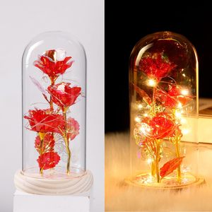 Vente chaude <span class=keywords><strong>rose</strong></span> led dans un dôme en verre <span class=keywords><strong>rose</strong></span> <span class=keywords><strong>rouge</strong></span> Beauty and The Beast <span class=keywords><strong>Rose</strong></span> Flowers pour cadeau de mariage - Product Image 3