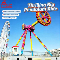Manège mécanique de parc d'attractions, grande balançoire à 23 places pour adultes