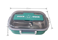 Vente en gros à bas prix de boîtes à lunch en acier inoxydable 304 avec compartiments, une nouvelle tendance de la restauration portable de qualité alimentaire