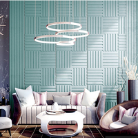 Luxe personnalisé maison déco finition intérieure PVC bois salon TV fond chambre 3D sculpté Art panneaux muraux