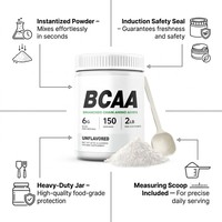 Cápsulas Veganas Fermentadas de BCAA Chumita, Certificadas Halal y Kosher, con Leucina, Isoleucina y Valina, Suplemento Dietético de Etiqueta Limpia, a Granel