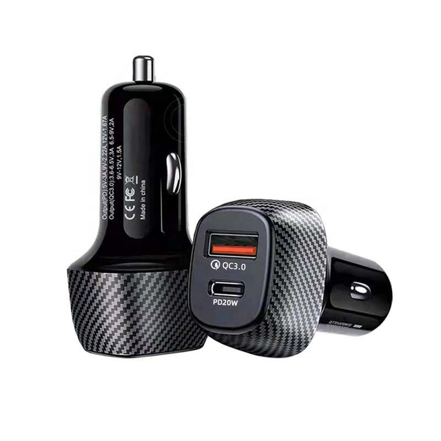 2 Port PD 20W USB C Car Charger Fast Charging QC 3.0 18 W USB C Car Charger Quick Type C Portable Charger Adapter for iphone 17