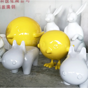 Escultura de Gallina de Fibra de Vidrio para Decoración de Jardín Exterior, Adorno de Césped con Forma de Animal y Acabado Brillante - Product Image 4