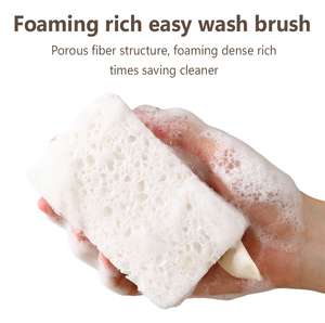 6 Pcs Regular Shape Wood Pulp Cellulose Loofah <b>Sponge</b> Absorbent Kitchen Cleaning Scrub <b>Sponge</b> for Dish Washing - Product Image 2