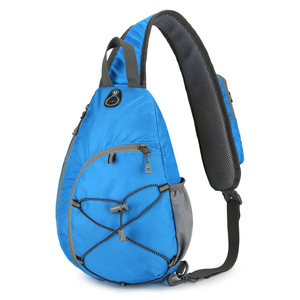 Bolso cruzado para el pecho, ajustable, de gran capacidad, resistente al agua, mochila para senderismo al aire libre para hombres, viajes de ocio, Color sólido - Product Image 4