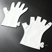 Manchons jetables pour les mains, longueur poignet, sans essence, double couche, pour salon de manucure après traitement