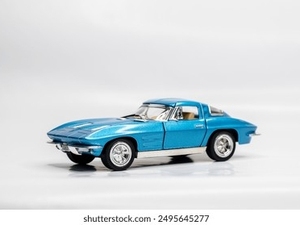 Classic Blue Plastic <b>Car</b> <b>Model</b> Collectible <b>Toy</b> Injection Molded Durable Art Piece - Product Image 1