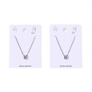 Catena per il corpo in acciaio inossidabile con lettera M Tobiller, gioielli minimalisti da donna, placcati oro, lunghezza standard 45955 - Product Image 2