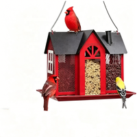 Décorations d'extérieur, fournitures pratiques pour le jardin, nouveaux mangeoires à oiseaux créatifs en forme de maisons suspendues