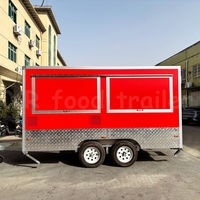 Conteneur remorquable mobile OEM sympa Cuisine Falafel Espresso Hot Sandwich Food Exhibidor Remorque Crêperie Para Empanadas 8x14