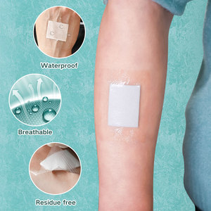 Pembalut luka berperekat tahan air sekali pakai plester luka Pulau transparan dengan bantalan bukan tenunan - Product Image 3