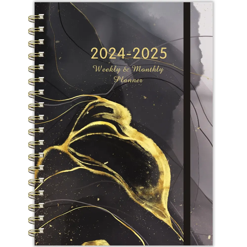 2025 Spiral Agenda Hardcover 365 Planner Printing A5 Monthly Weekly Planner and Journals Notebooks