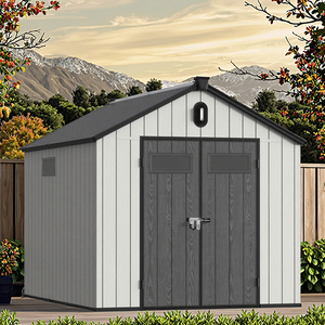 <span class=keywords><strong>Abri</strong></span> <span class=keywords><strong>de</strong></span> <span class=keywords><strong>jardin</strong></span> en plastique facile <span class=keywords><strong>à</strong></span> installer, résistant aux intempéries, protégé contre les UV, en résine sécurisée, pour le rangement des outils <span class=keywords><strong>de</strong></span> <span class=keywords><strong>jardin</strong></span> - Product Image 4